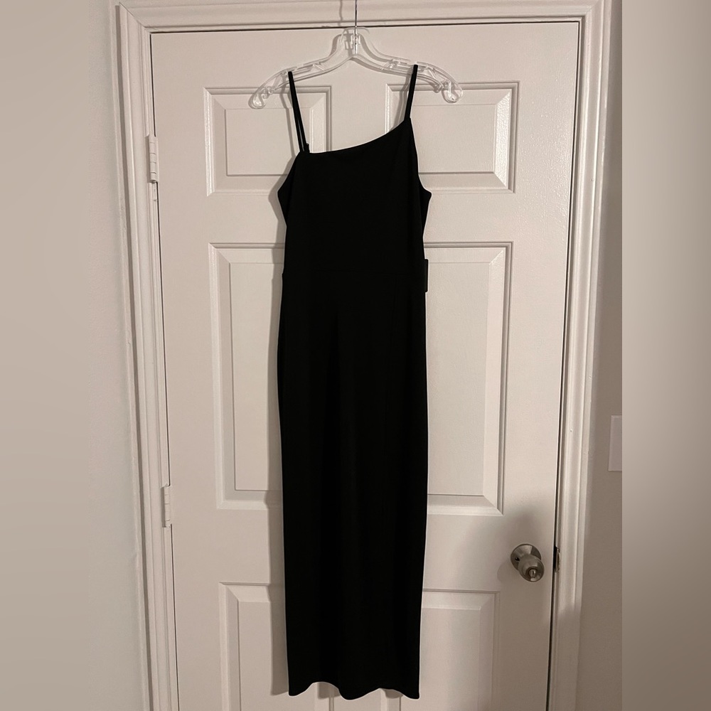 Express Dress with Asymmetrical Neckline